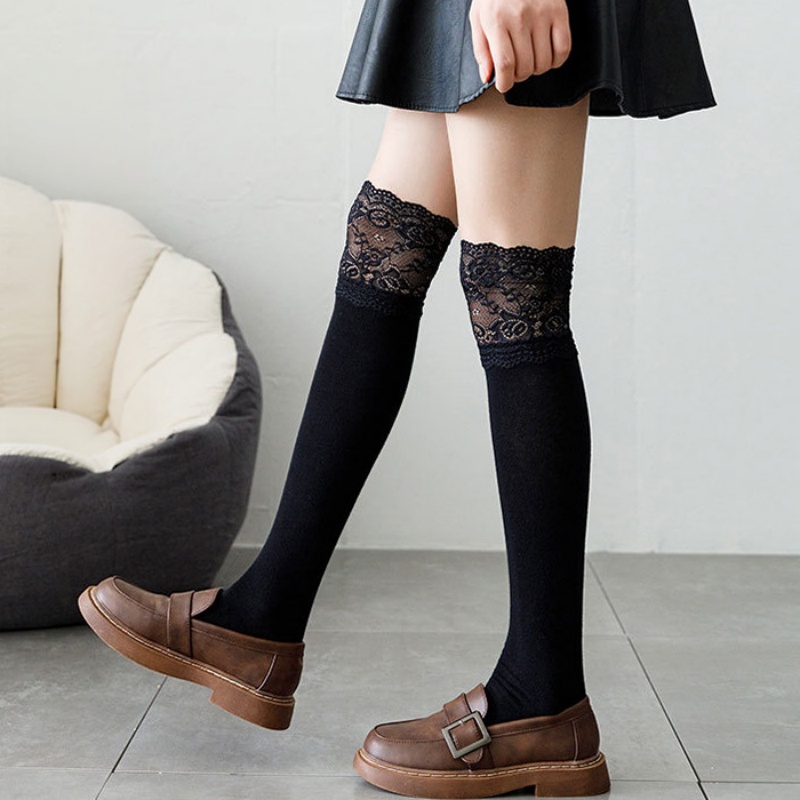 Boot Sock Slouchy - Calcetines de Media Pantorrilla con Volantes