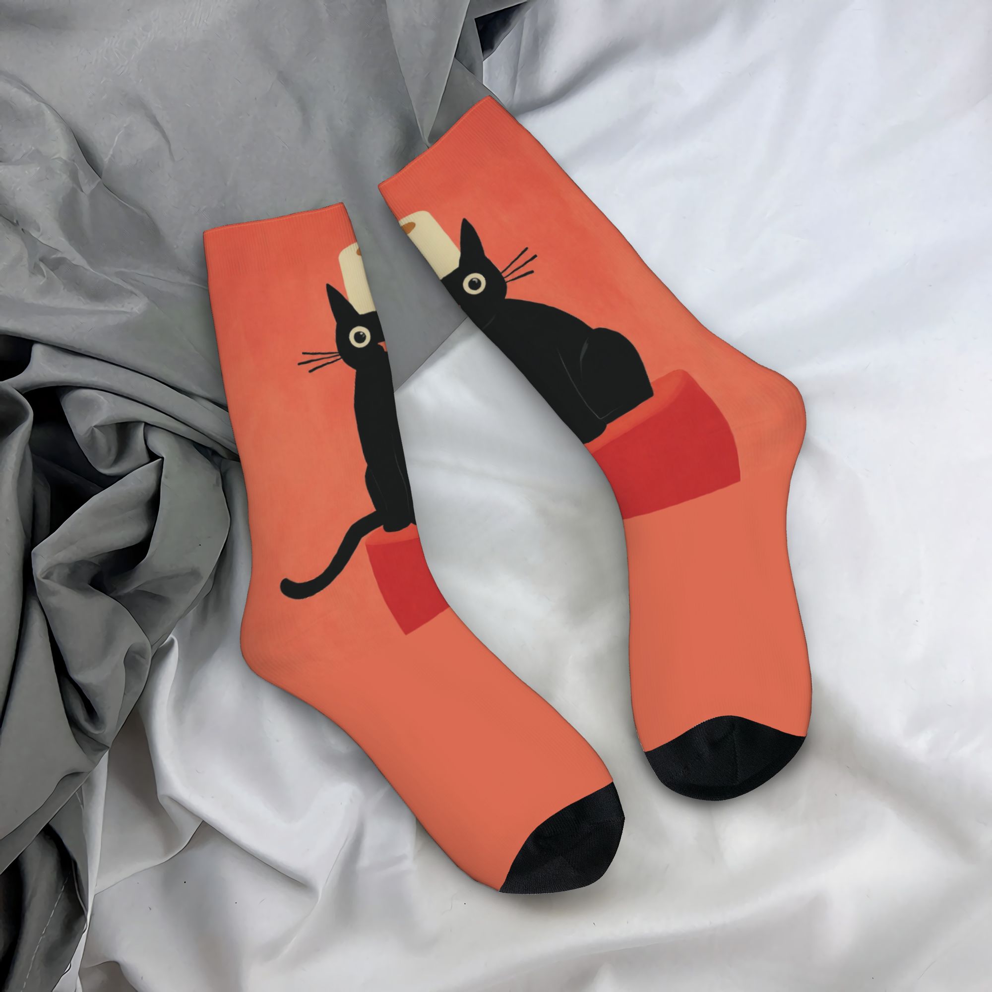 Dress Sock Men - Calcetines Personalizados con Diseño de Gato