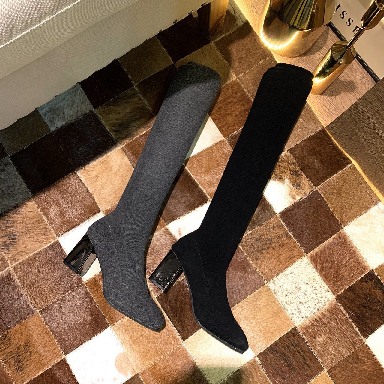 Botas de calcetín para mujer 2 - Knee High Sock Women reseña y precio