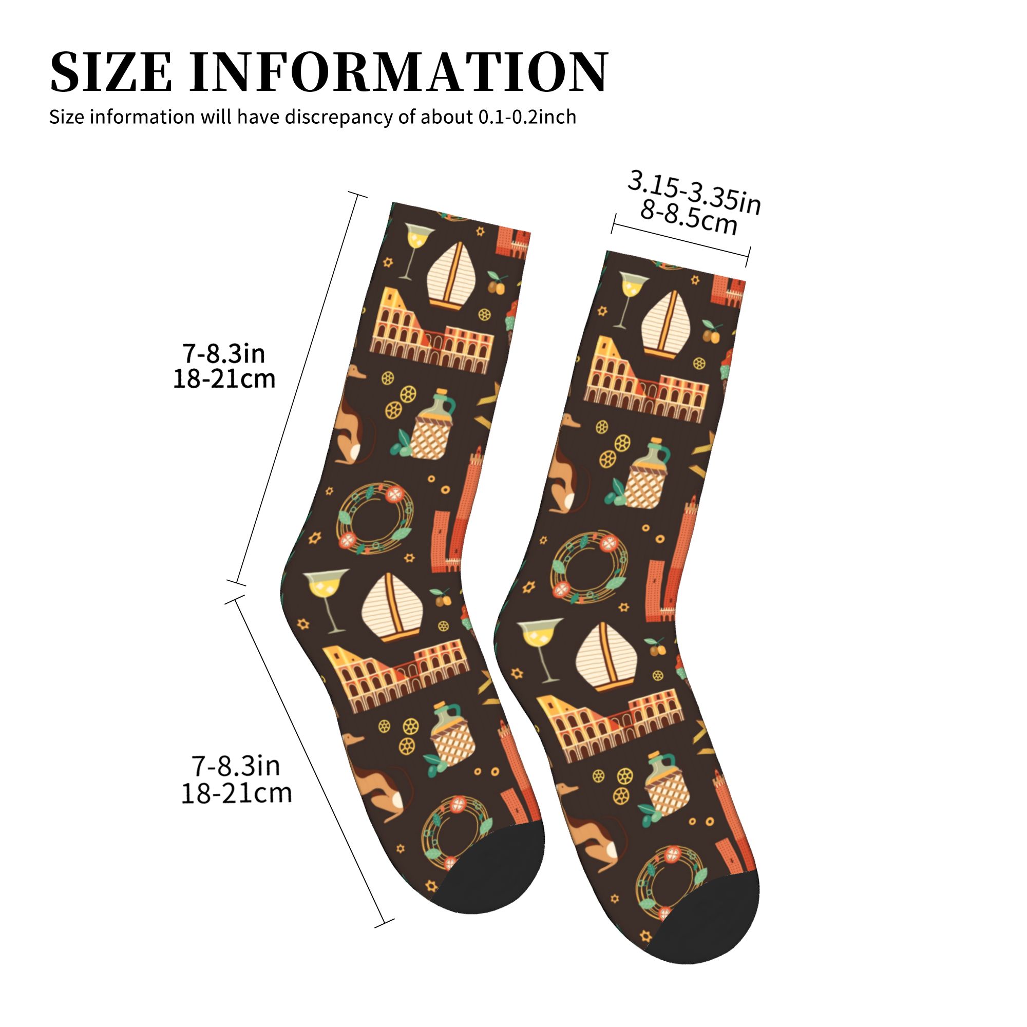 Italy Travel - Calcetines de v - Dress Sock Men reseña y precio